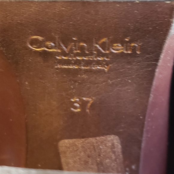 Calvin Klein Collection Dark Brown Platform Loafers - Picture 8 of 8